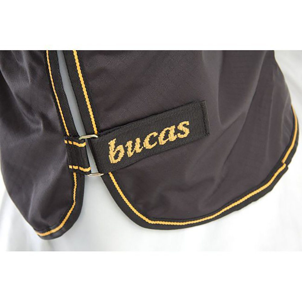 Bucas Pferde-Regendecke Bucas Irish Turnout Light 50g + Neck Set 1200D - black/gold