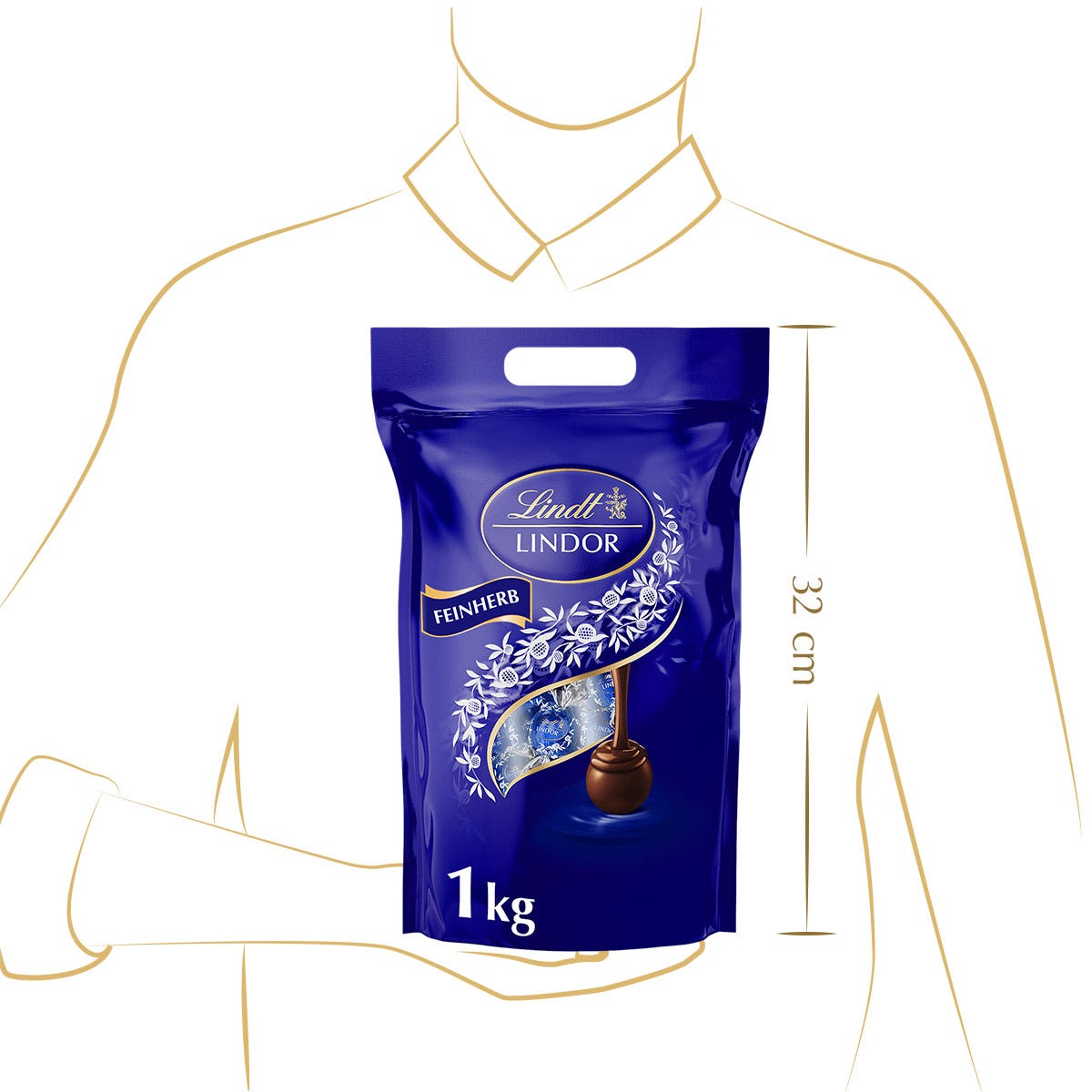 LINDOR Kugel Beutel Feinherb, 1000g