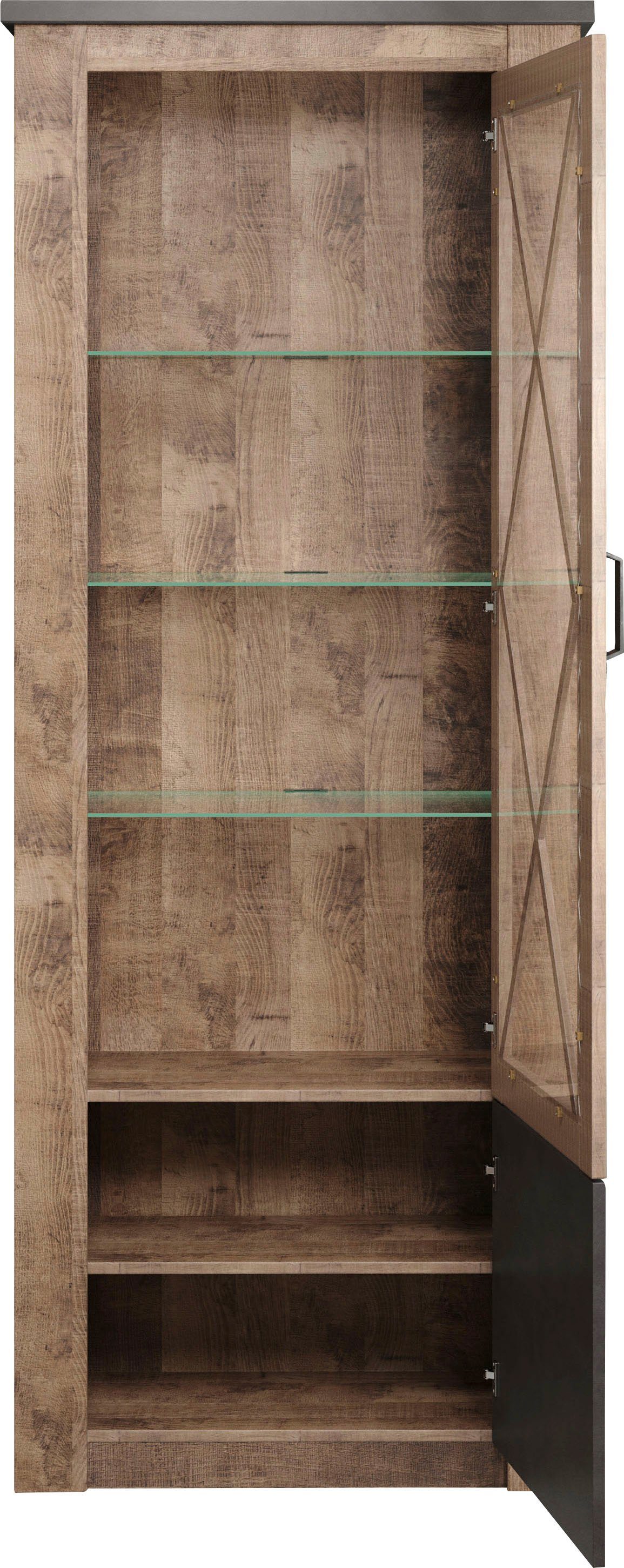 trendteam Wohnwand Granada, (4-St), Diagonale Sprossen
