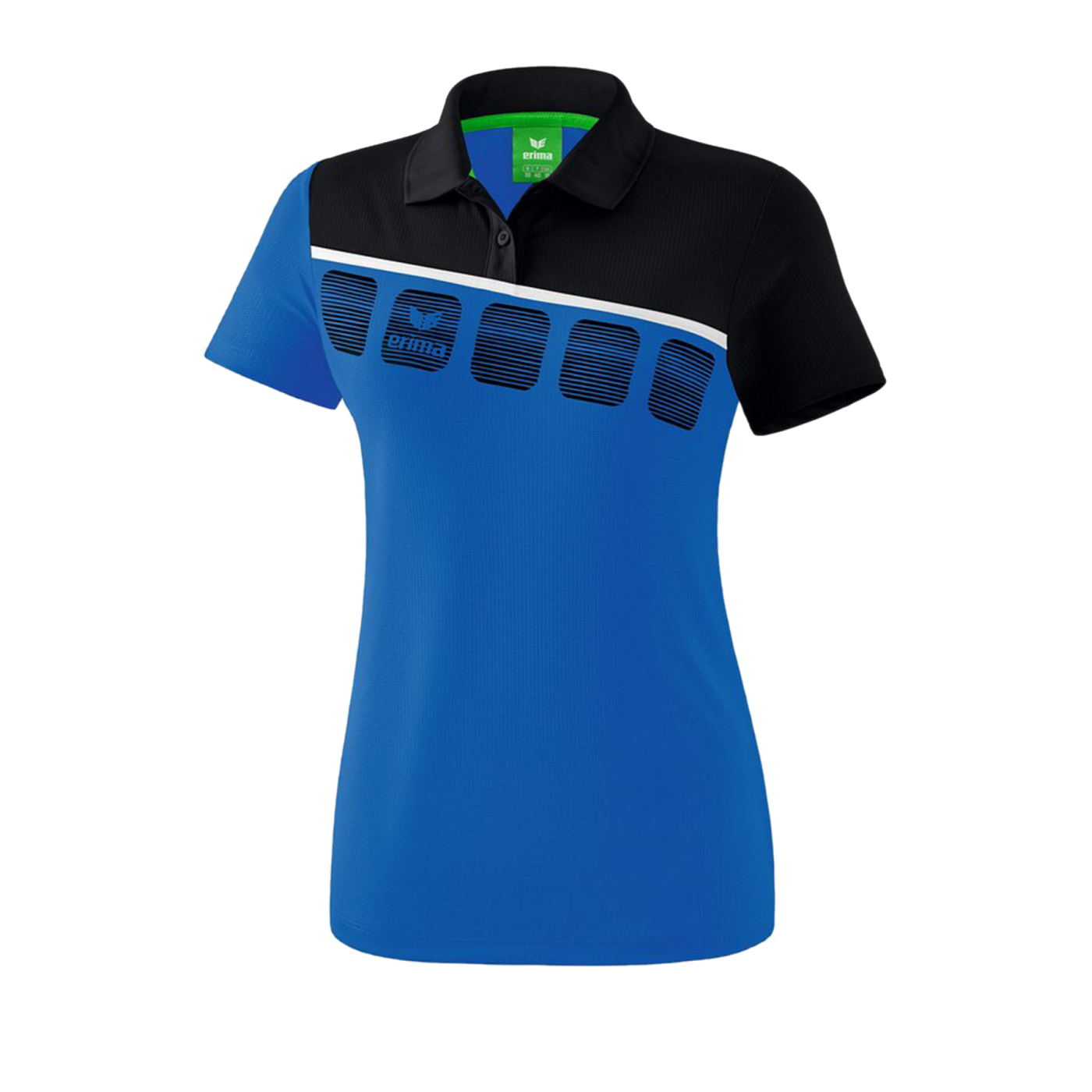Erima 5-C Poloshirt Damen Blau Schwarz