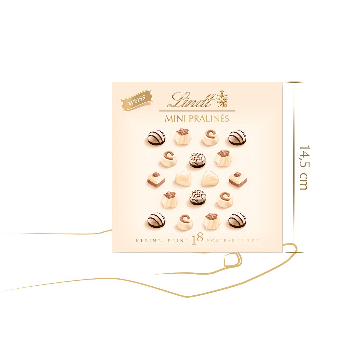MINI PRALINÉS Weiß, 90g