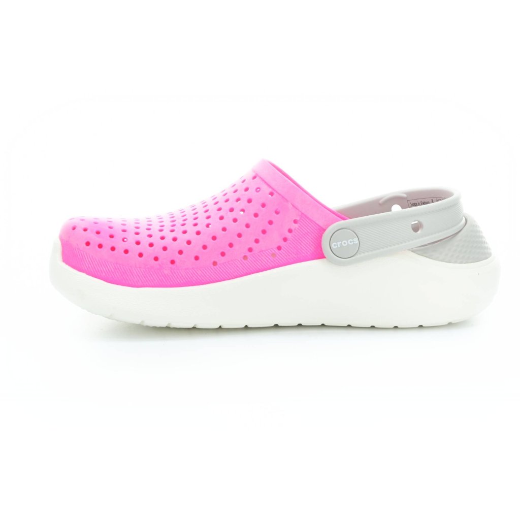 Crocs LiteRide Clog Electric Pink / White AD Pantoffeln