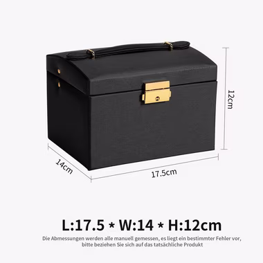 AdelDream Schmuckkasten YY-J021, Schöne Leder Schmuckschatulle Fall Aufbewahrung Organizer