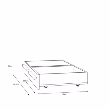 FORTE Bettschubkasten Surfino