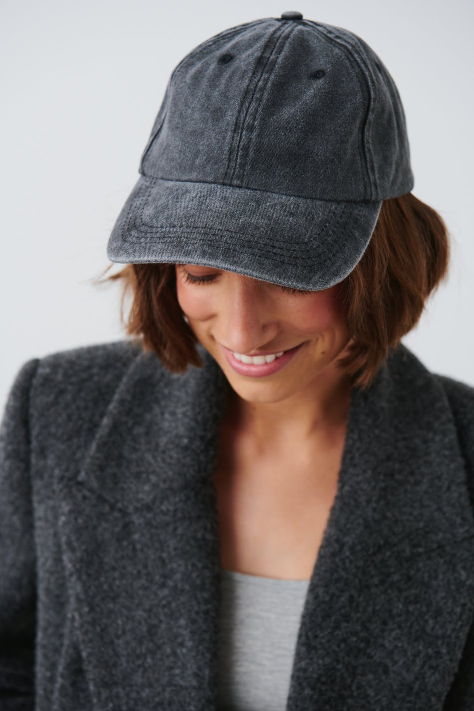 Washed cotton cap