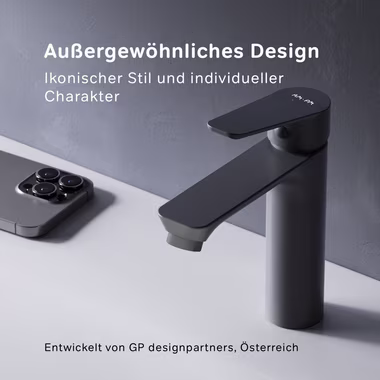 AM.PM Waschtischarmatur Waschbeckenarmatur Hit M-Größe Waschbecken Wasserhahn Bad (mit Klick-Ablaufgarnitur, Mischbatterie) Waschtisch Mischbatterie Badezimmer Badarmatur