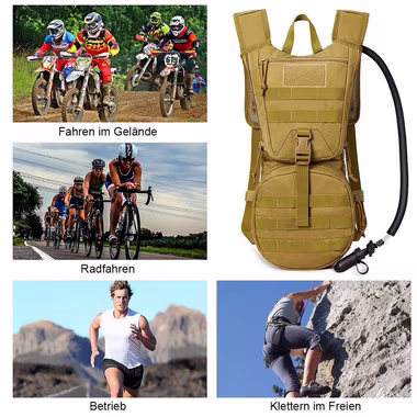 G4Free Trinkrucksack, Militär Trink -blasen Wanderrucksäcke mit 3L