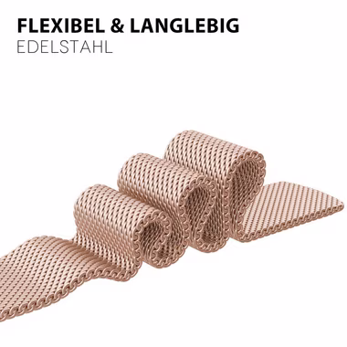 edimens Smartwatch-Armband für Apple Watch 38/40/41mm Edelstahl Metallarmband, Schlank, mode, für Damen