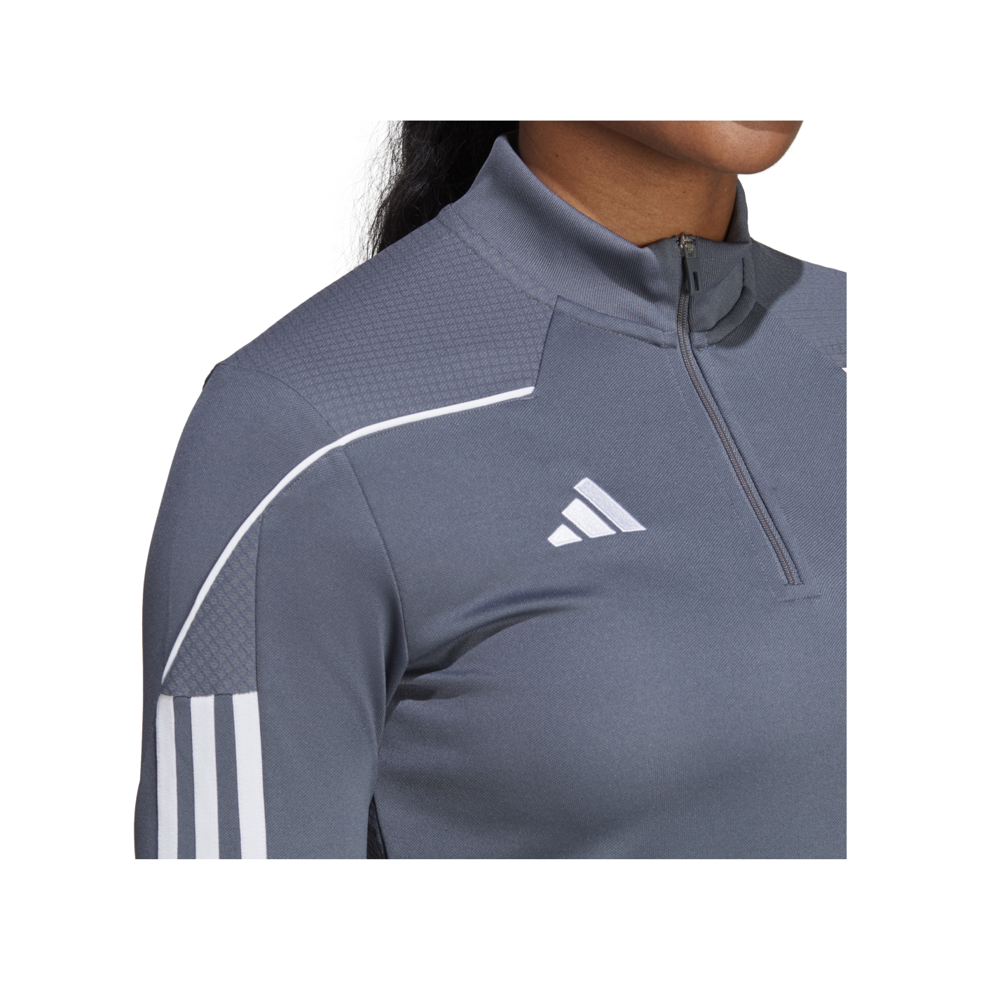 adidas Tiro 23 League HalfZip Sweatshirt Damen Grau