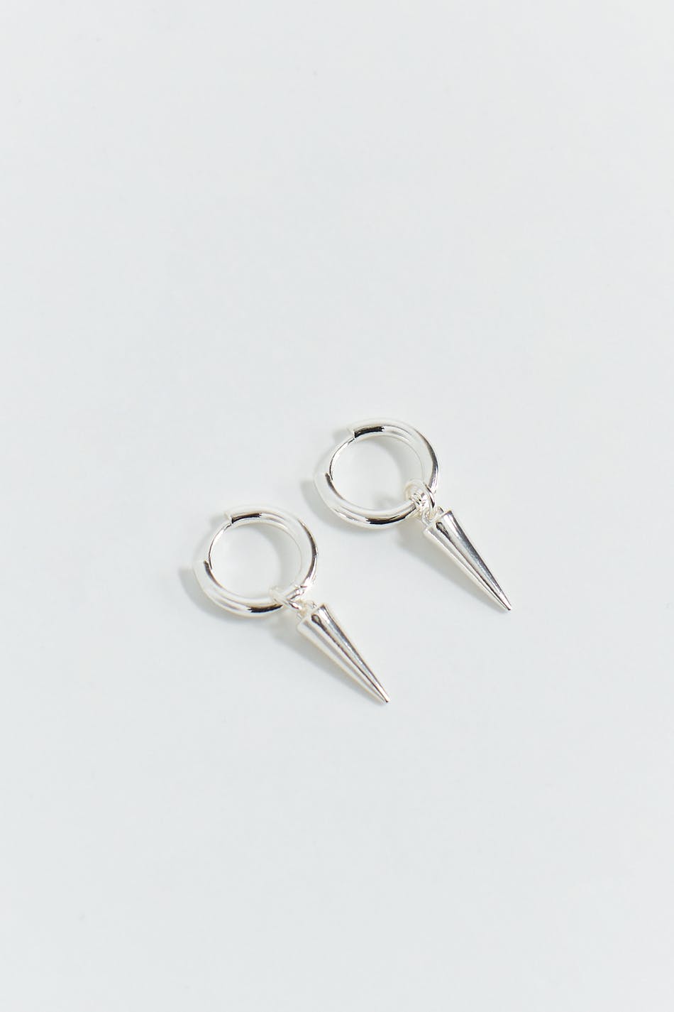 Spike hoop earrings