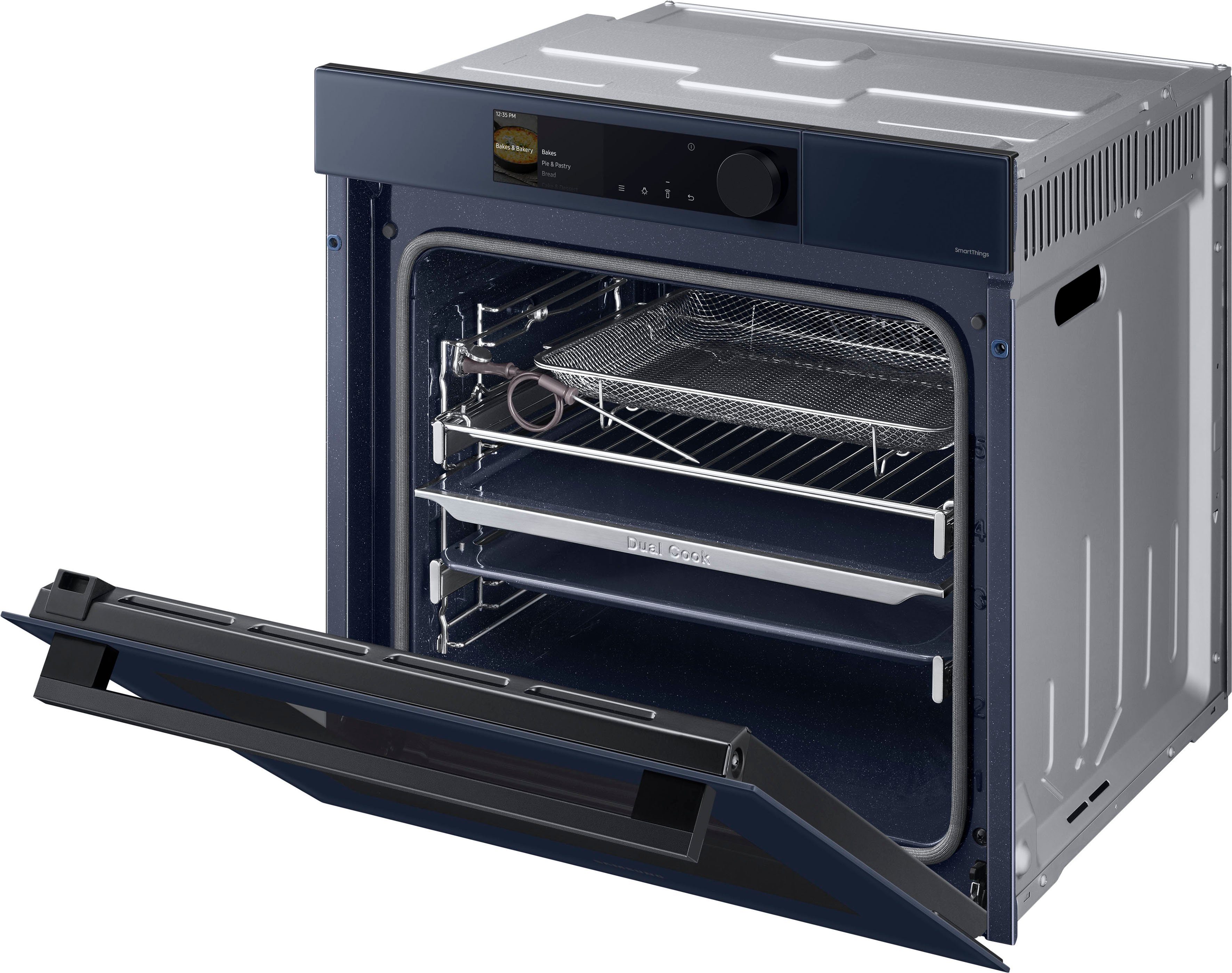 Samsung Einbaubackofen NV7600B NV7B6675CDN, mit 1-fach-Teleskopauszug, Pyrolyse-Selbstreinigung, 