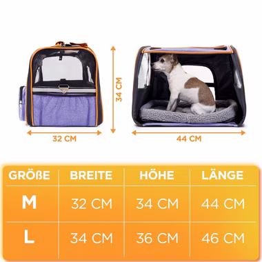 Tierhood Tiertransporttasche Faltbare Tragetasche für Hund & Katze Hundetasche - Katzentasche