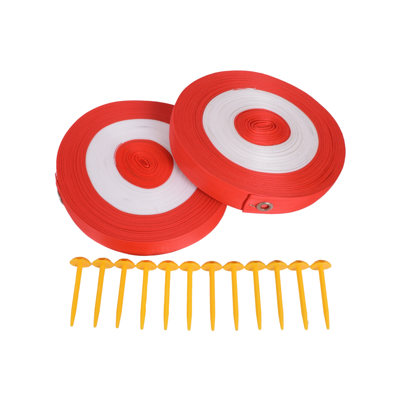 Cawila ACADEMY Spielfeldmarkierung 32x25m | Rot-Weiss | FUNINO Markierungsgurte