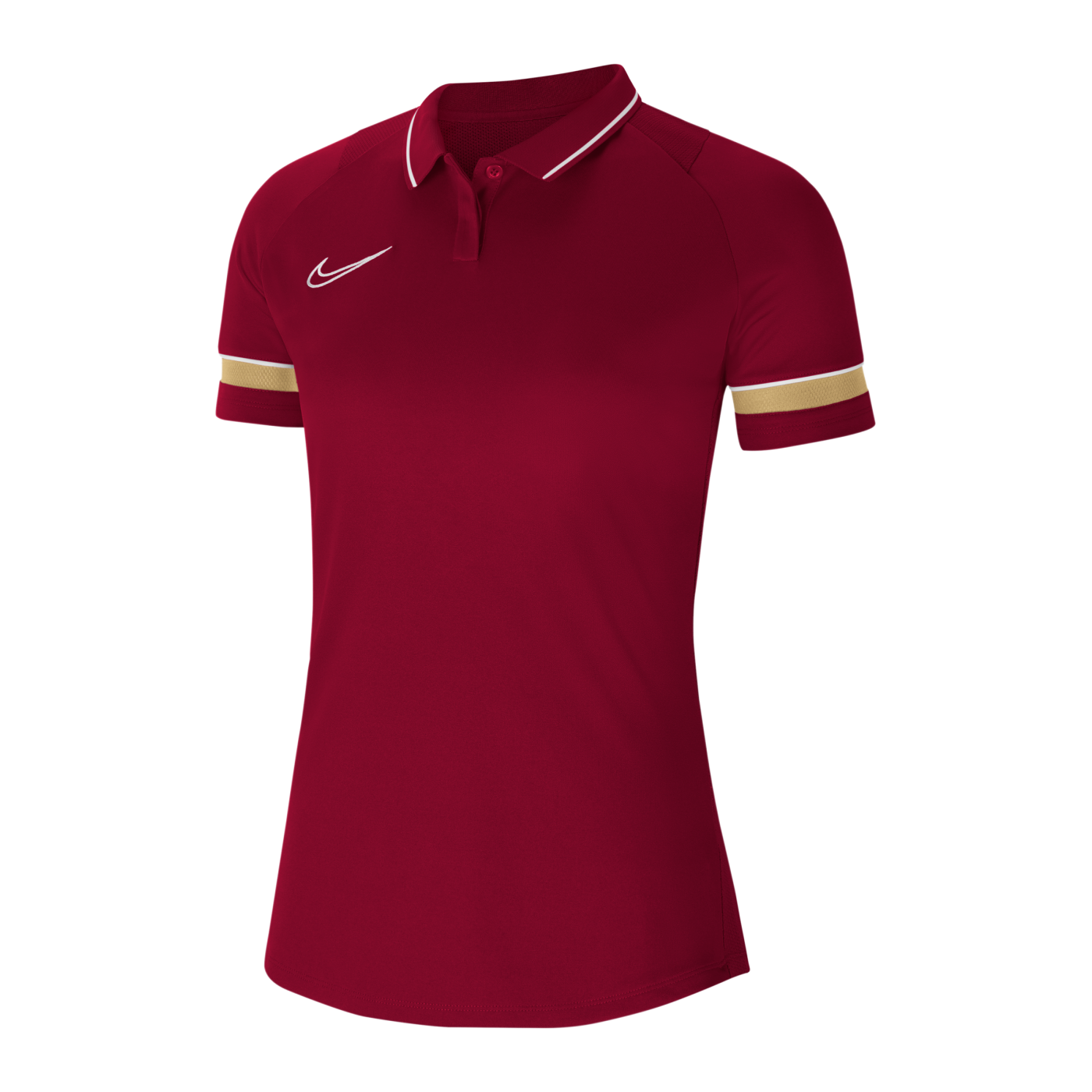 Nike Academy 21 Poloshirt Damen Rot Weiss F677