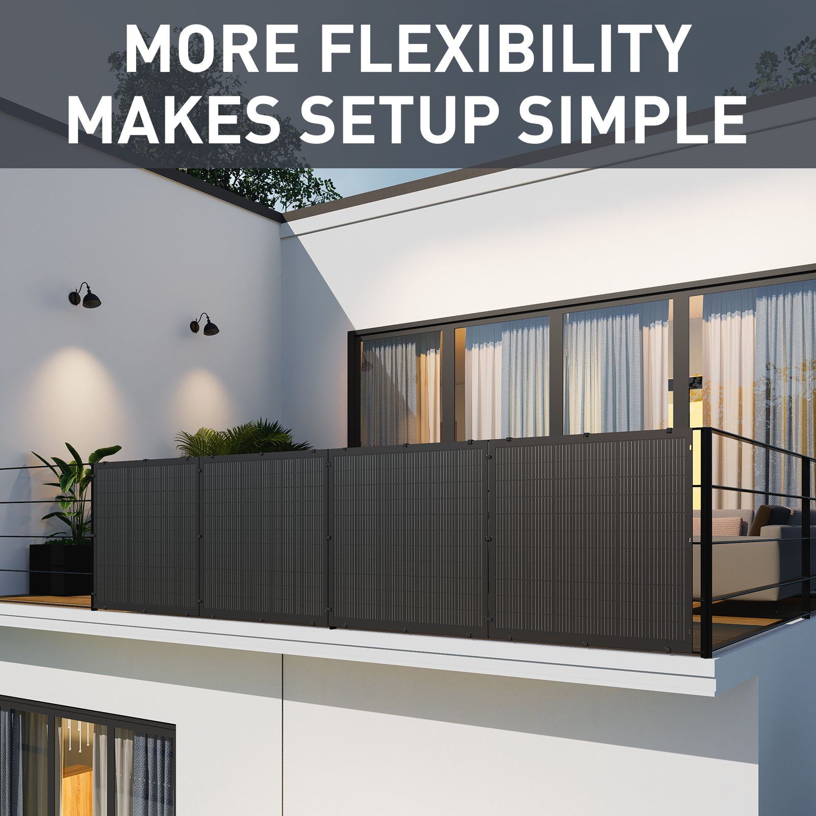 APEX Solar Solaranlage Balkon Solar-Stromerzeugermodul, (800W Mikro-Wechselrichter + 1000W flexibles Solarmodul)