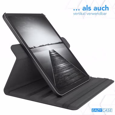 EAZY CASE Tablet-Hülle Rotation Case für Apple iPad 10. Gen. (2022) 10,9 Zoll, Hülle 360° drehbar mit Standfunktion Etui Anti-Kratz Tasche Schwarz