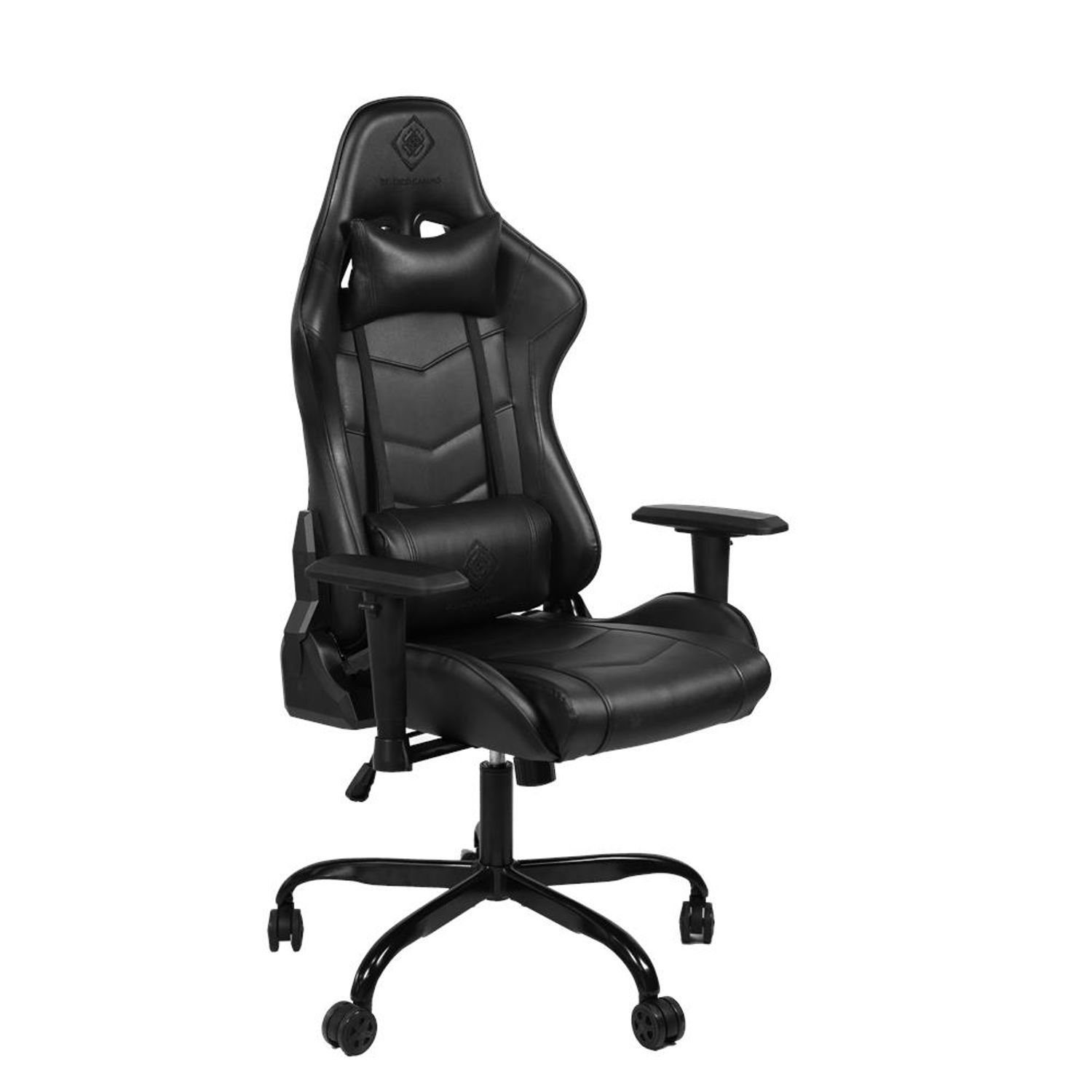 DELTACO Gaming-Stuhl Gaming Stuhl Jumbo Gamer Stuhl Kissen 110kg (kein Set), schw., extra groß, hohe Rückenlehne, inkl. 5 Jahre Herstellergarantie