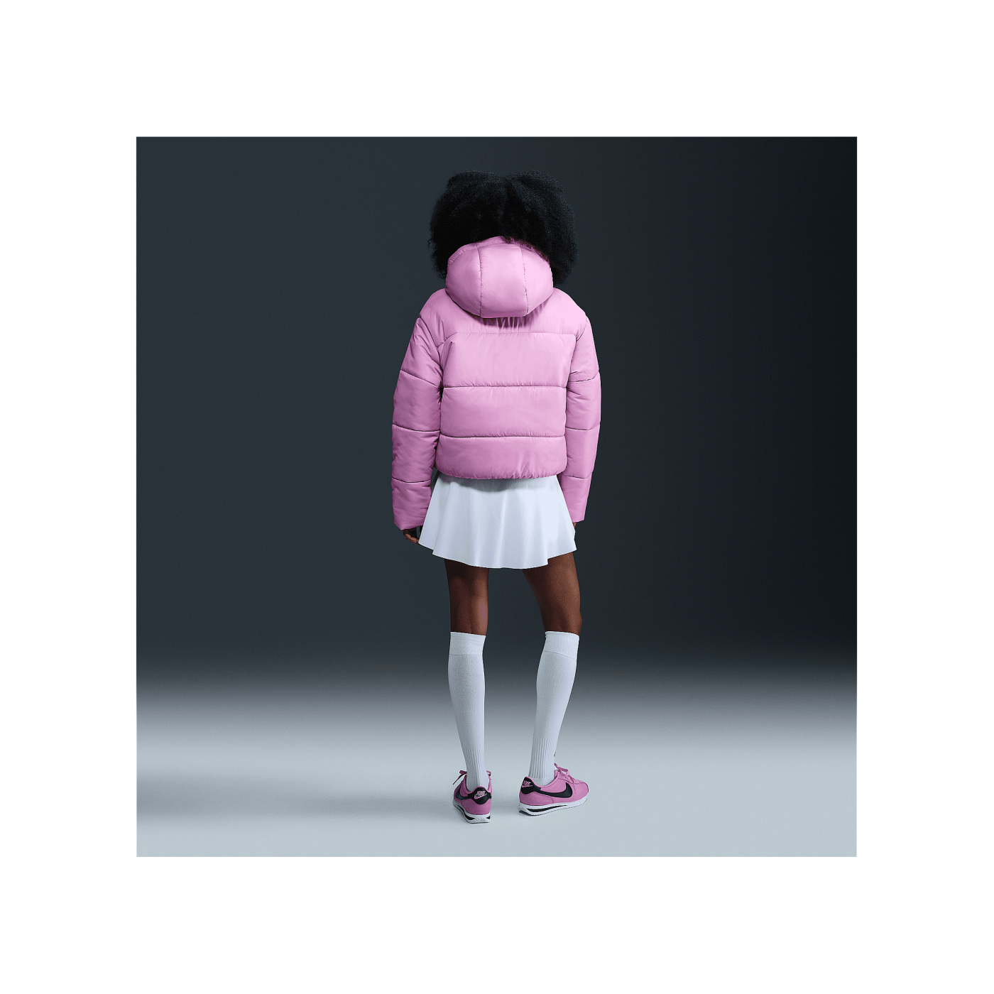 Nike Synthetic Puffer Jacke Damen Pink F632