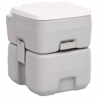vidaXL Campingtoilette Tragbare Campingtoilette mit Waschbecken und Wasserbehälter