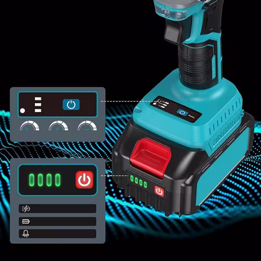 Bedee Akku-Schlagbohrschrauber Elektrischer Schlagschrauber 550Nm mit 4,0 Ah 21V Batterie und Adapter, (Set, 1-tlg., Schlagschrauber), für Auto und Hausgebrauch