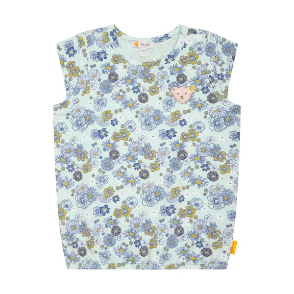 T-Shirt kurzarm, hellblau für Mädchen