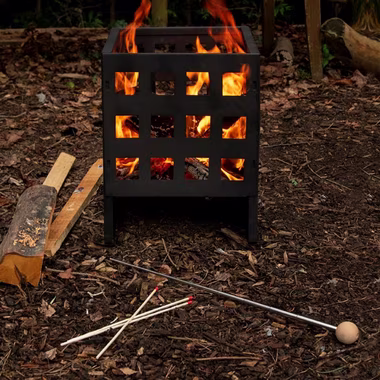 esschert design Feuerschale Bouffadou Befeuerungshilfe Flammenbläser Blasrohr Blasebalk Kamin Ofen Grill, (1 Blasrohr)