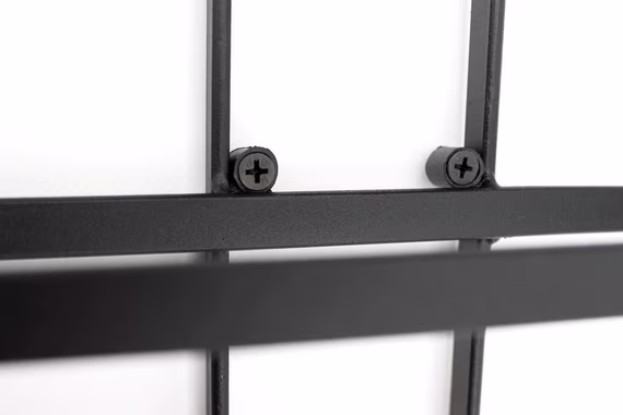 DanDiBo Weinregal Flaschenregal Metall Schwarz Wand Dies 116 cm für 10 Flaschen Flaschenständer Flaschenhalter