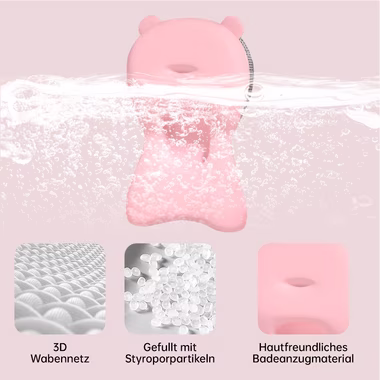 DAKYAM Babybadewanne Badewanne Babywanne faltbar mit verstellbarem Kissen–Matratze