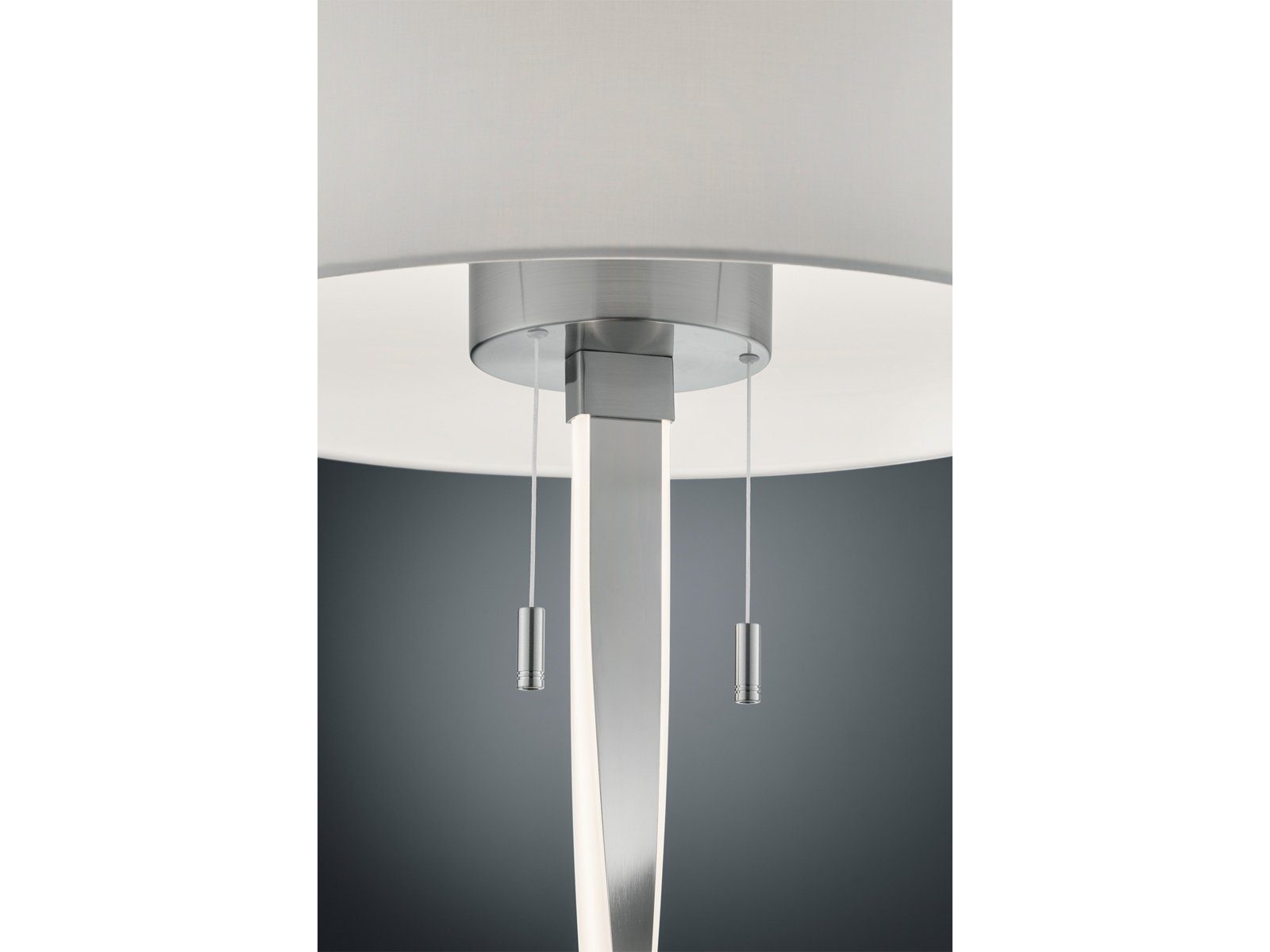 meineWunschleuchte LED Stehlampe, LED fest integriert, LED wechselbar, warmweiß, groß-e Designer-lampen Lampenschirm-e Stoff dimmbar Ecke, Höhe 160cm