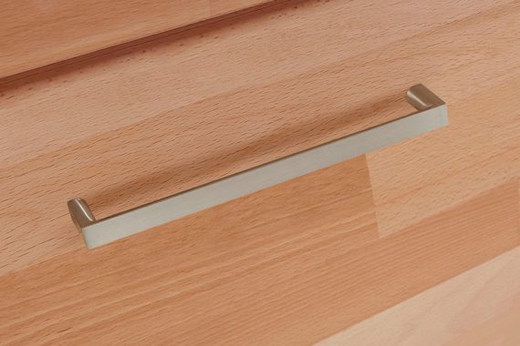 Woltra Wohnwand Falco, (Set, 4-St., 5), Fronten aus Massivholz
