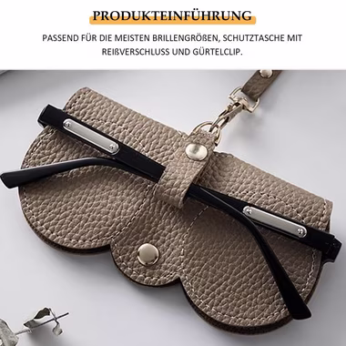 TOPMELON Brillenetui 3-Stk Weiche Leder-Sonnenbrillen Sonnenbrillentasche