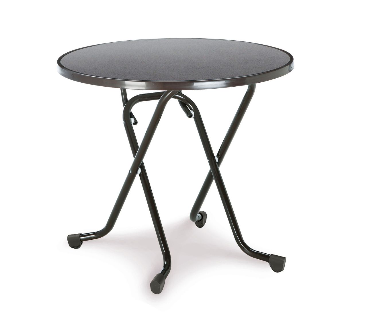 BEST Scherenklapptisch rund 80cm anthrazit
