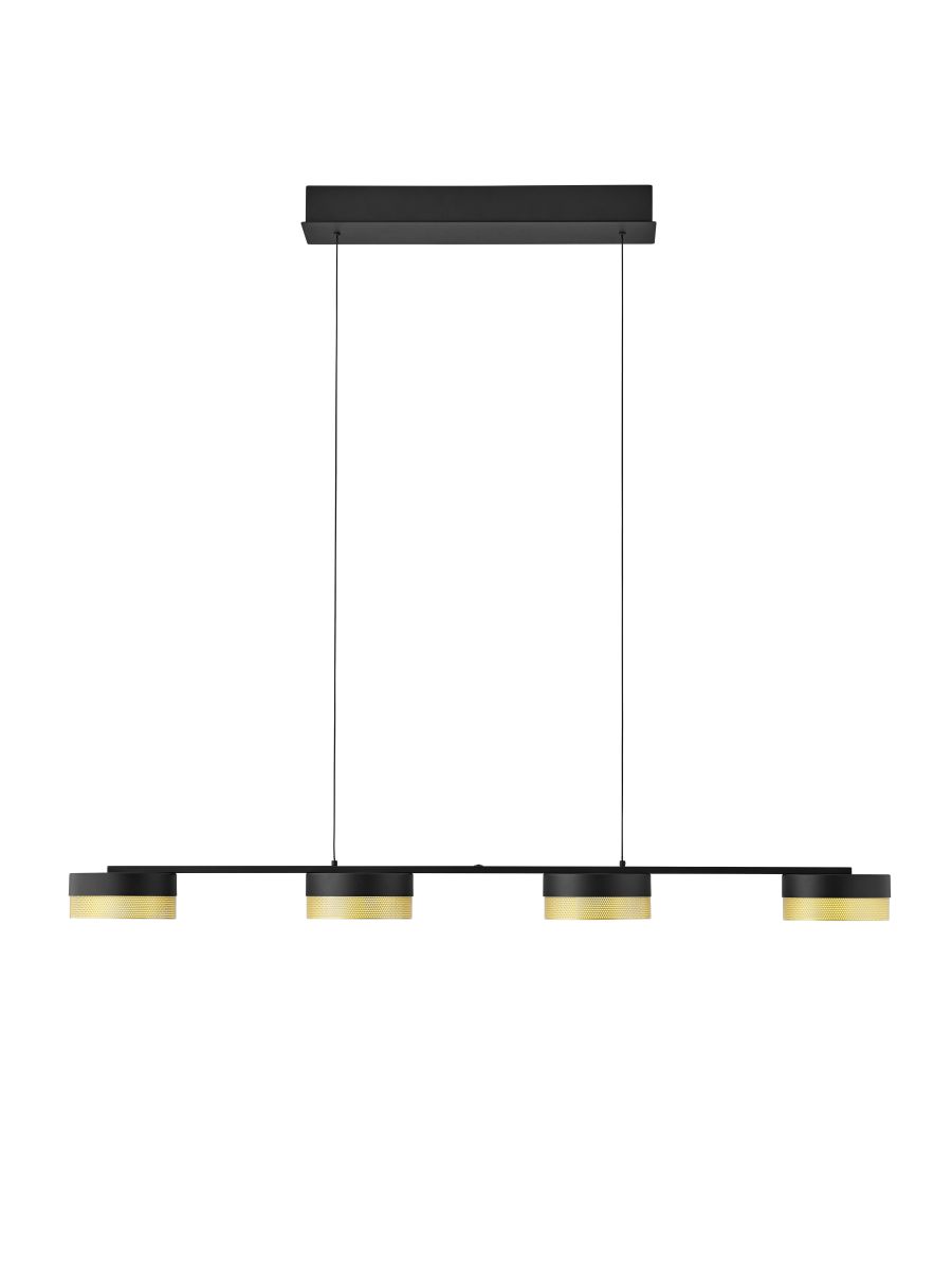 HELL LED Pendelleuchte Mesh 4-flg