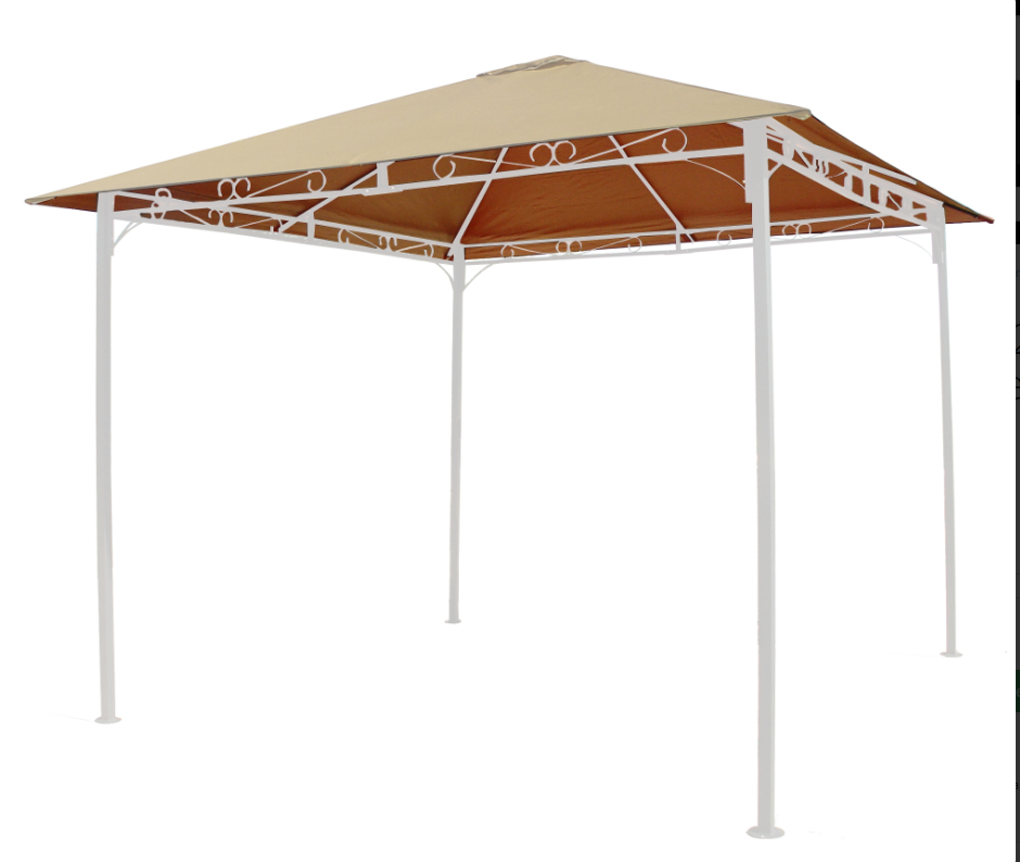 Grasekamp Universal Ersatzdach 293 x 293 cm Polyester Beige mit UV Schutz, wasserabweisend