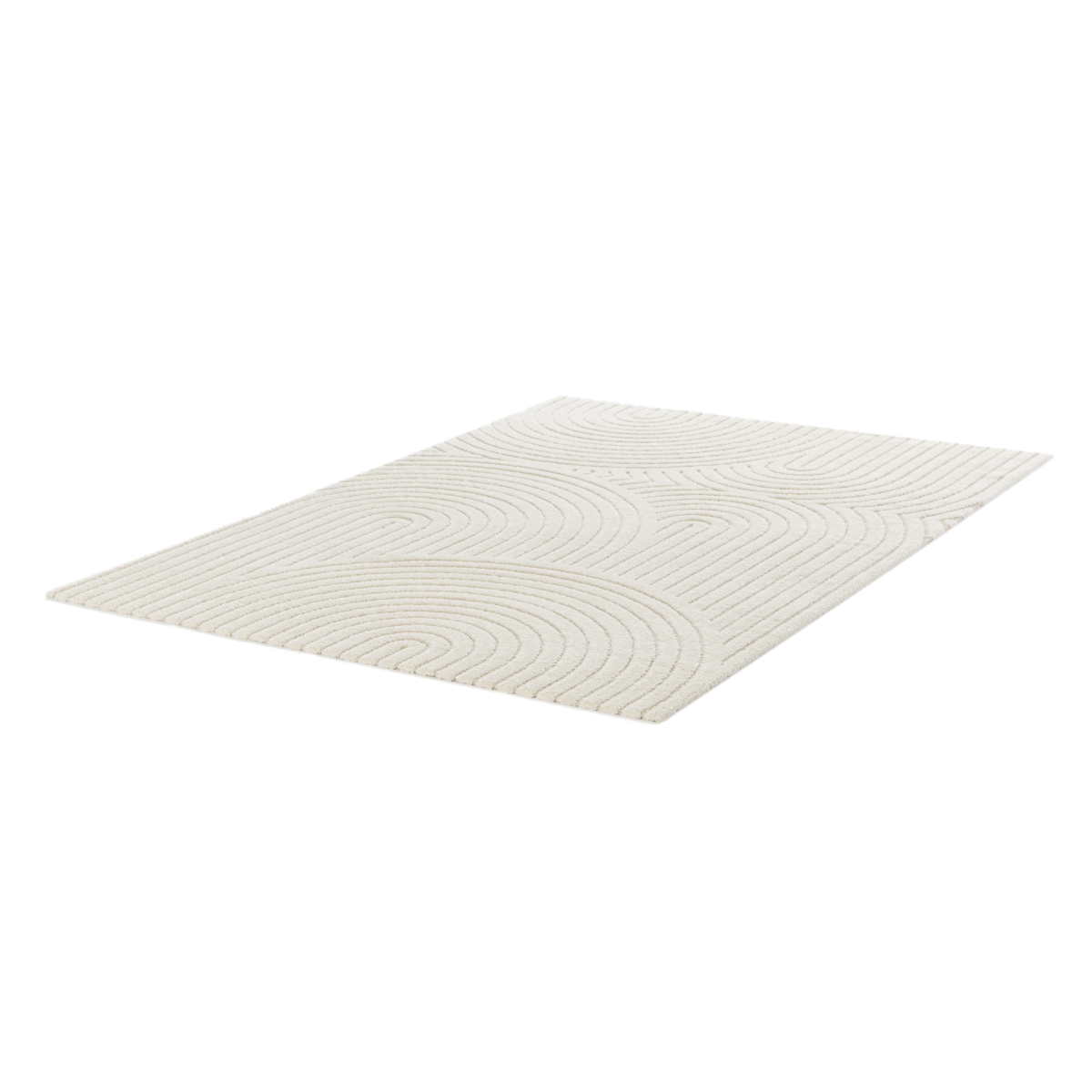 Webteppich Cocoon beige 80 x 150 cm