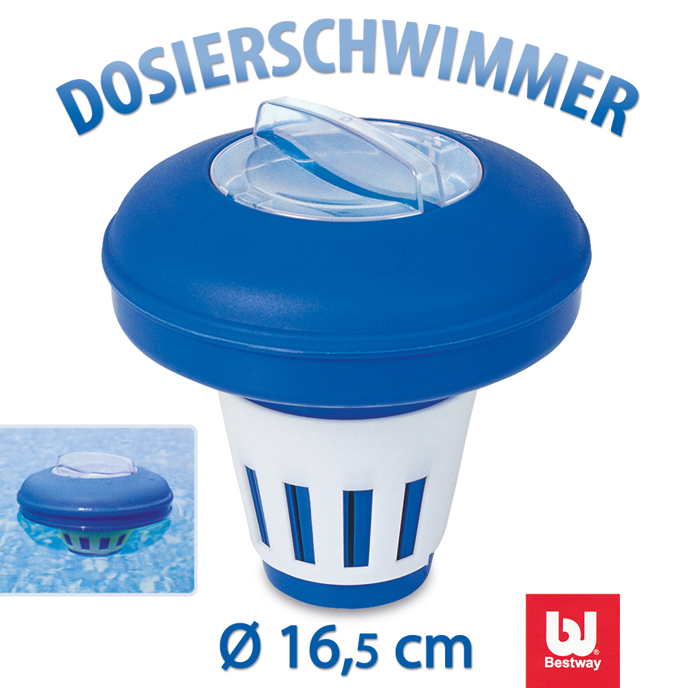 Casaria Deuba® Chlordosierer Blau/Weiß Ø16,5cm