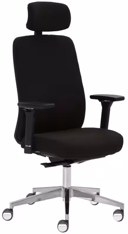 Mayer Sitzmöbel Drehstuhl myTRITON Schwarz Stoff Synchronmechanismus mit Hartbodenrollen und Polsterung