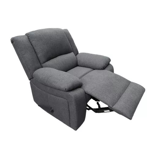 Happy Home Happy Home XXL-Relaxsessel mit verstellbarer Rückenlehne HSP93-GRA grau