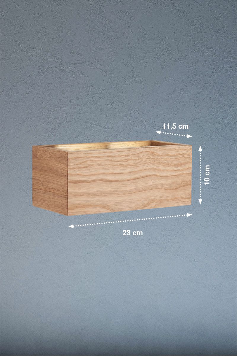 Fischer & Honsel 4-flg LED Wandlampe Shine-Wood 23 cm