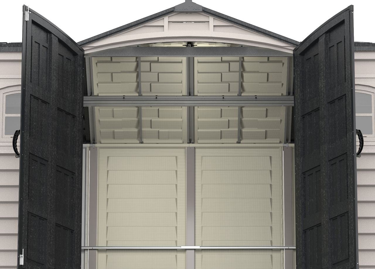 Duramax Kunststoffgerätehaus Apex Pro 10.5'x8', 7,6 m² - Grau   Bodenkonstruktion DURAMAX 40116