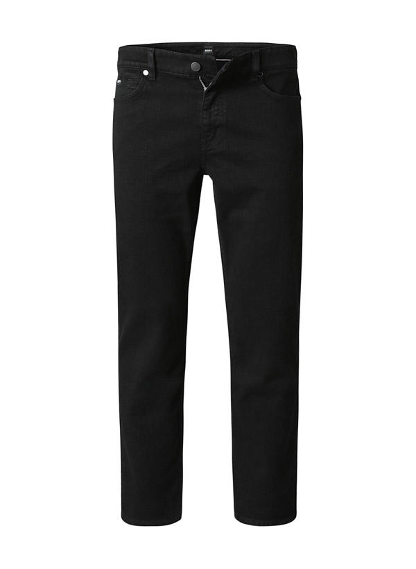 BOSS Black, Jeans, Slim Fit, Baumwolle T400®, schwarz