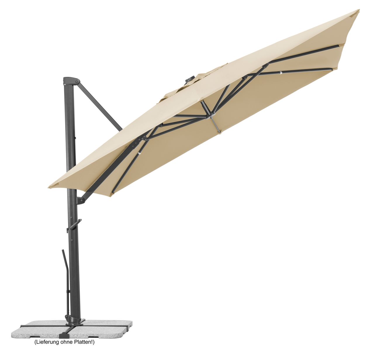 Schneider Schirme Schneider Ampelschirm RHODOS SMART, ca. 300 x 300 cm, natur