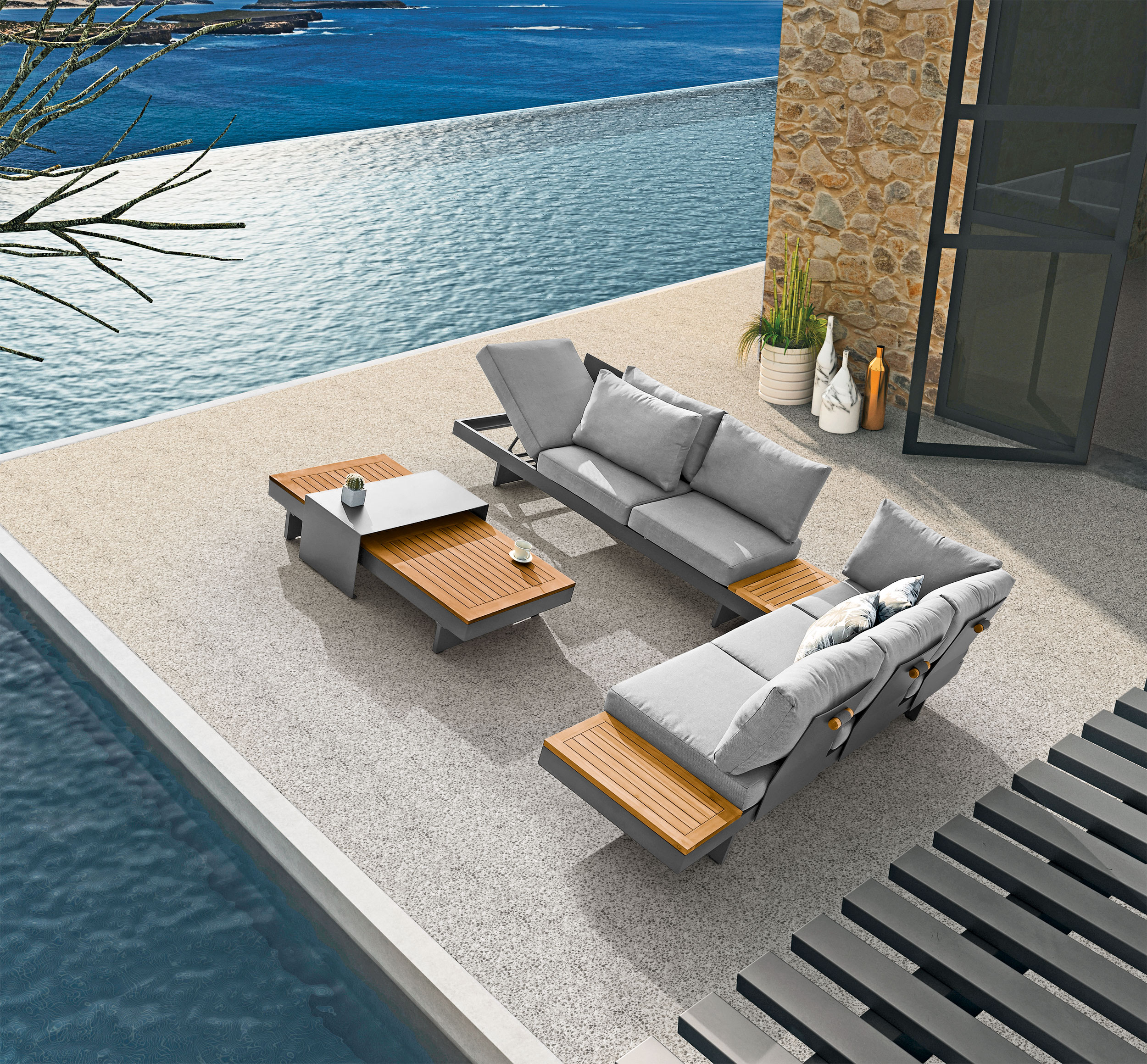 OUTDOORGarten-Set 4 tlg.
