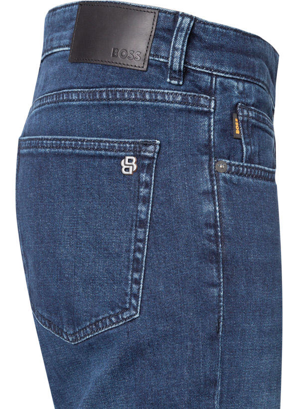 BOSS Orange, Jeans Troy, Tapered Fit, Baumwoll-Stretch, navy