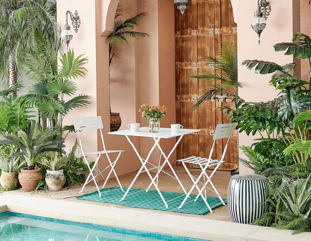 Happy Home Happy Home 3 tlg. Bistro Set HGE49-WEI weiß