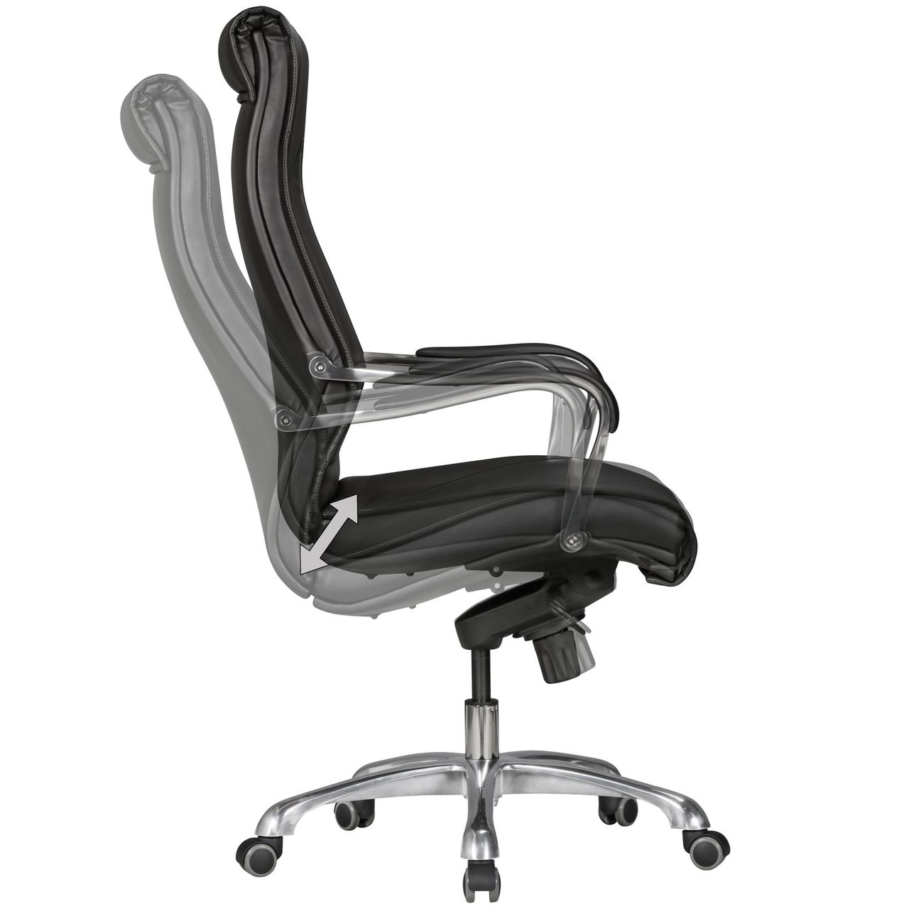 Amstyle Bürostuhl BIGBOSS Schwarz