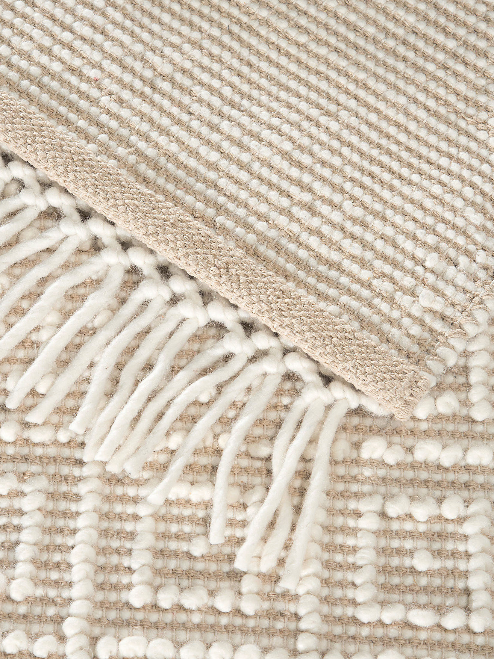 Lieksa Woll-Teppich, Creme