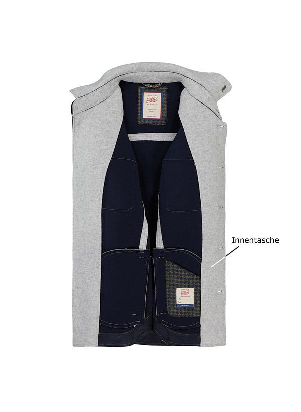 BOB, Jacke, Woll-Stretch ungefüttert, grigio