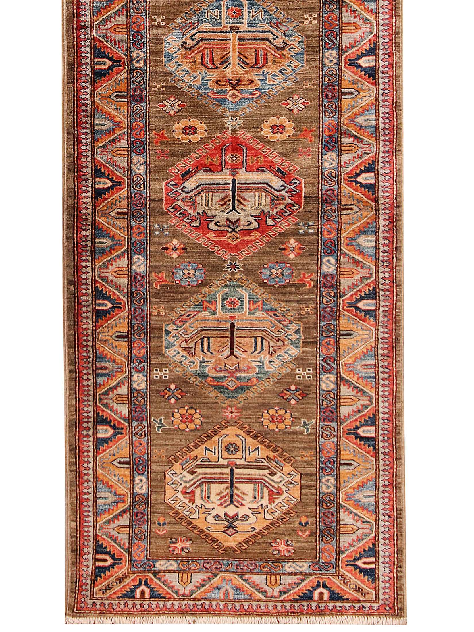 Kazak Ghazni ca. 80 x 253 cm, Unikat / Einzelstück