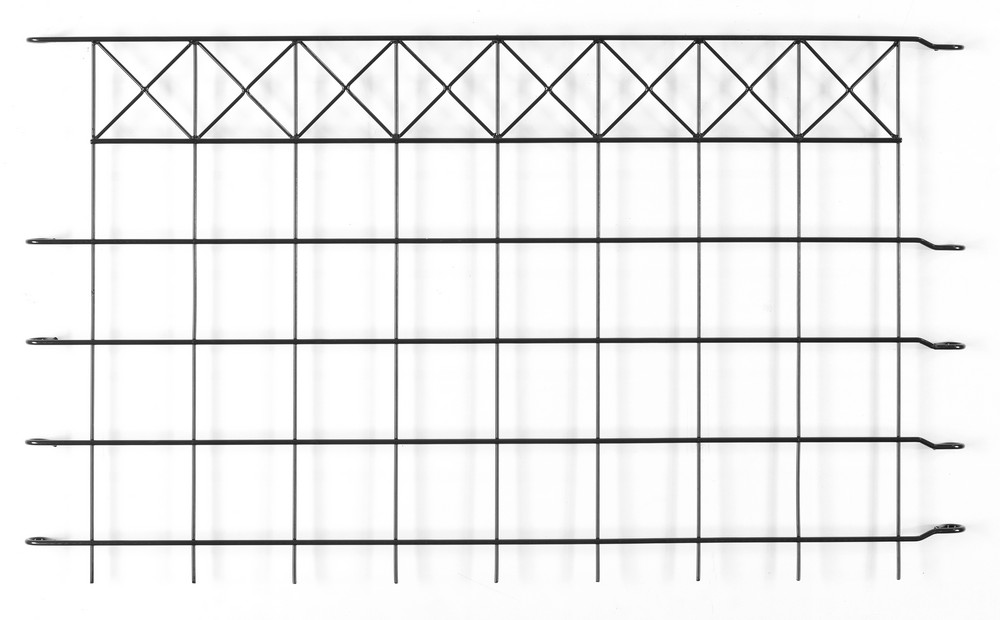 Powertec Garden Zaun-4er Set, ca. 1000 x 600 mm - Grau, 21FS12